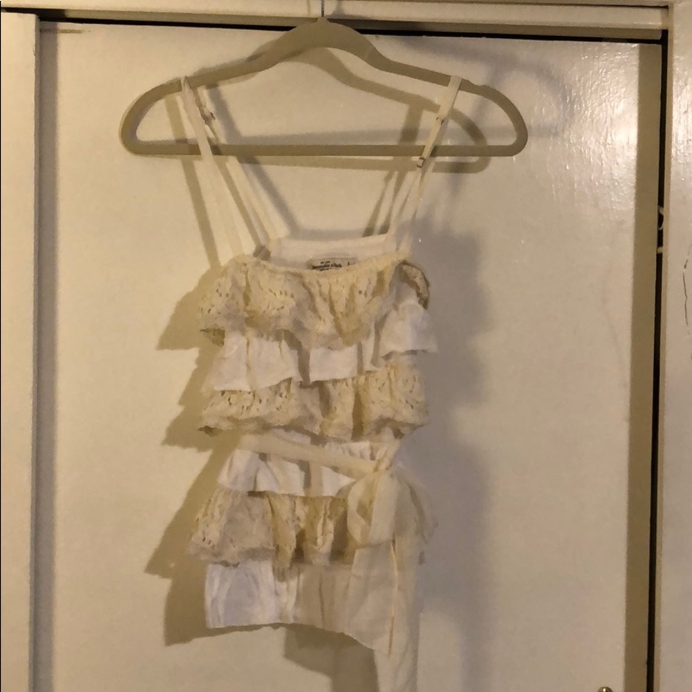 Abercrombie & Fitch ruffle tank top